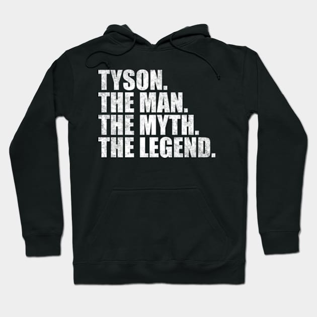 Tyson Legend Tyson Name Tyson given name Hoodie by TeeLogic